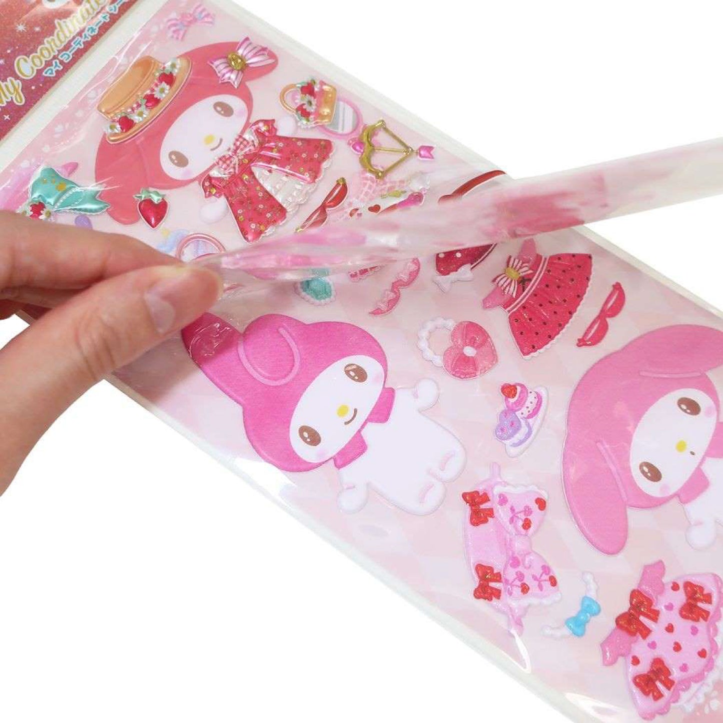 Sanrio Character My Coordinate Dressup Stickers - My Melody