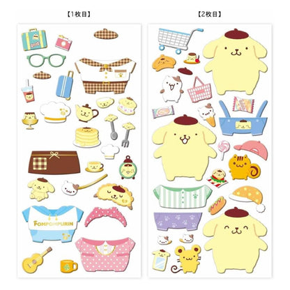 Sanrio Character My Coordinate Dressup Stickers - Pompompurin