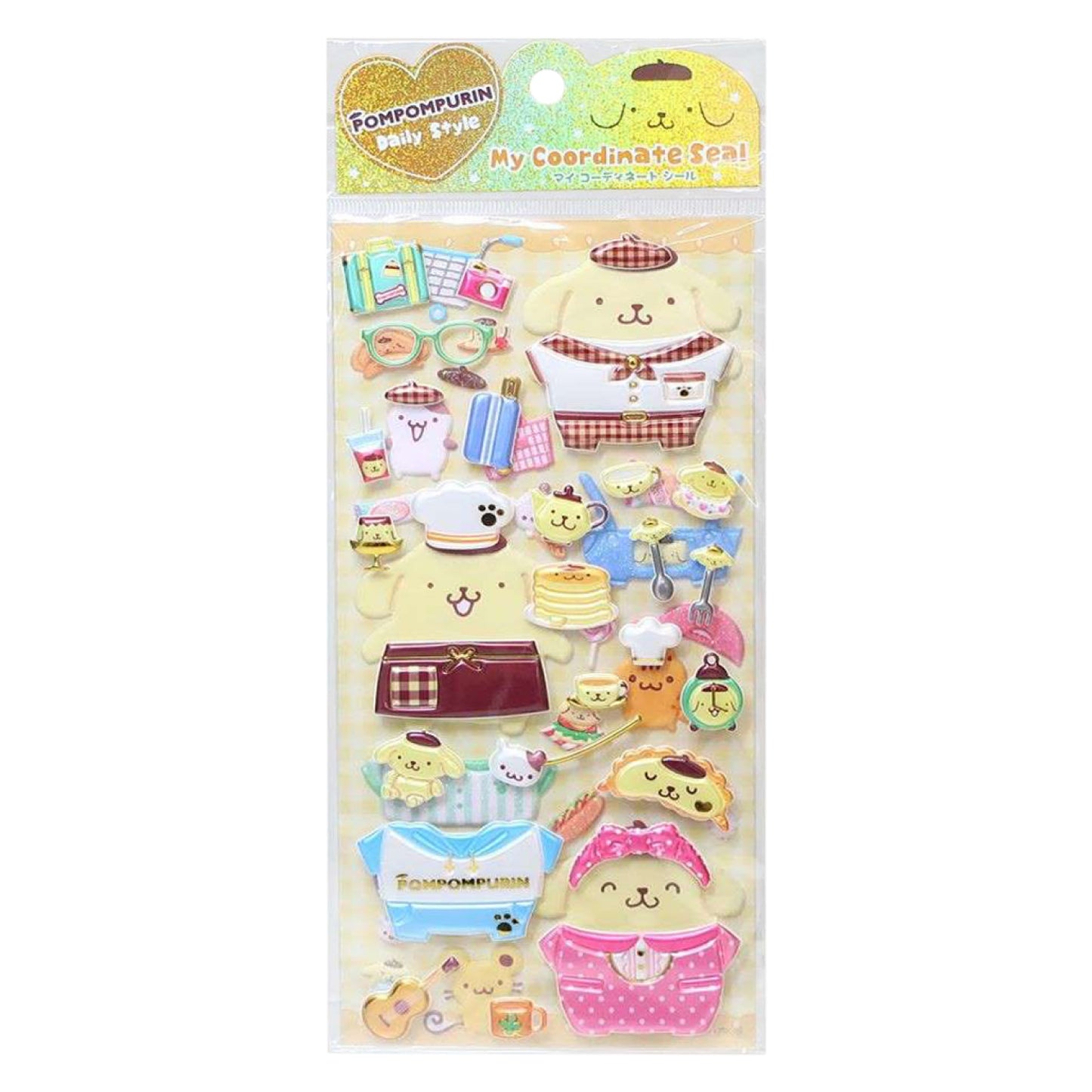 Sanrio Character My Coordinate Dressup Stickers - Pompompurin