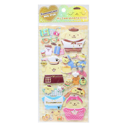 Sanrio Character My Coordinate Dressup Stickers - Pompompurin