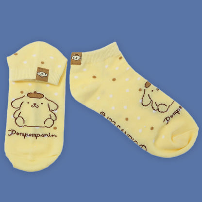 Sanrio Label Ankle Socks - Pompompurin