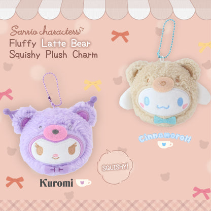 Sanrio Characters Fluffy Latte Bear Squishy Plush Charm - Cinnamoroll