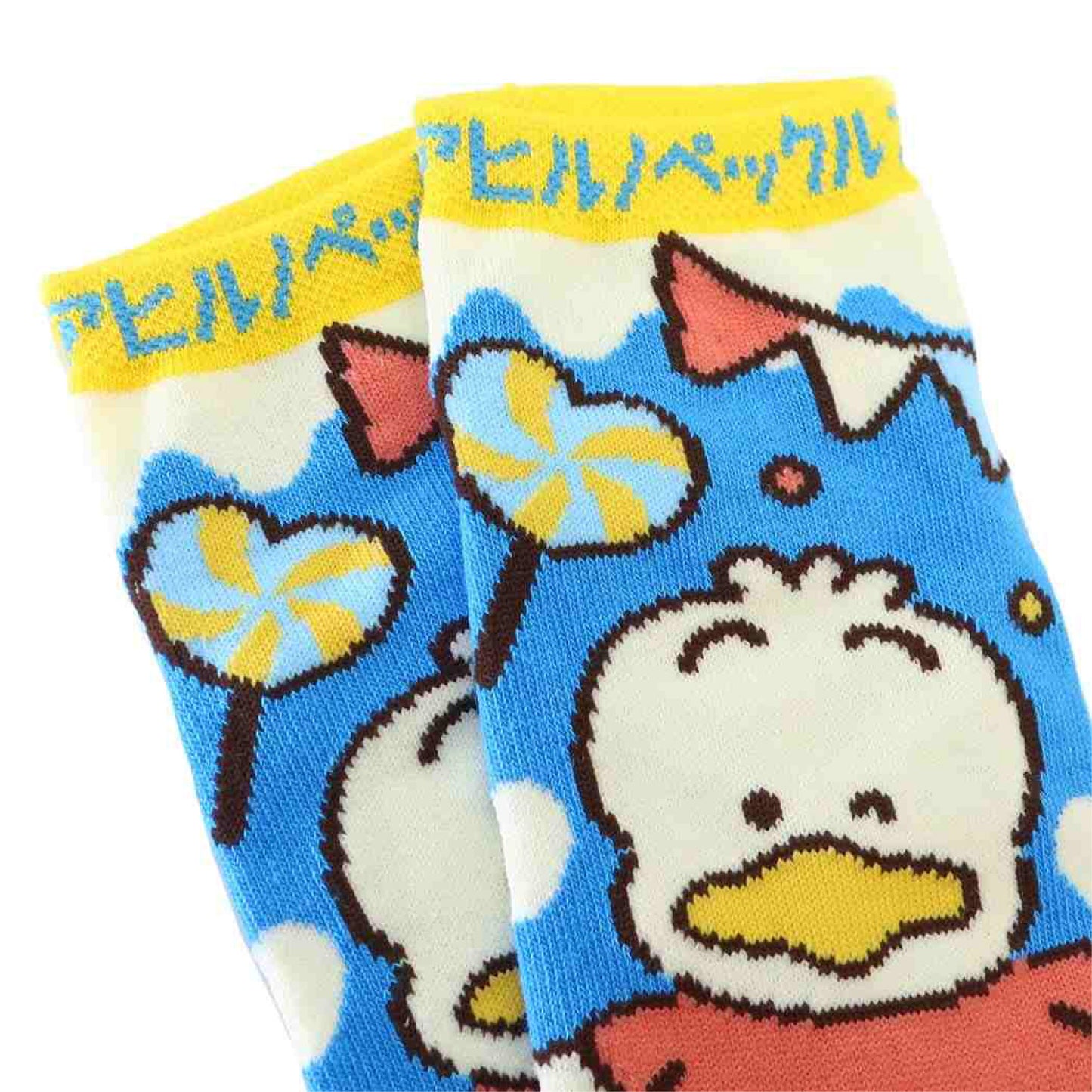 Sanrio Characters Retro Stage Jacquard Ankle Socks - Ahirunopekkle