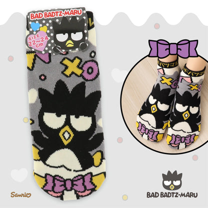 Sanrio Characters Retro Stage Jacquard Ankle Socks - Bad Badtz Maru
