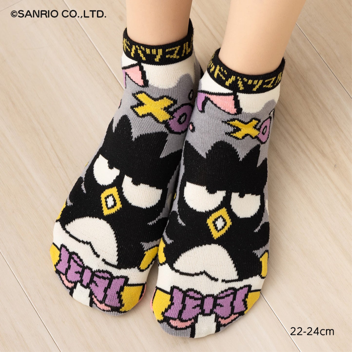 Sanrio Characters Retro Stage Jacquard Ankle Socks - Bad Badtz Maru