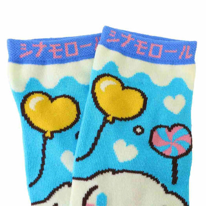 Sanrio Characters Retro Stage Jacquard Ankle Socks - Cinnamoroll