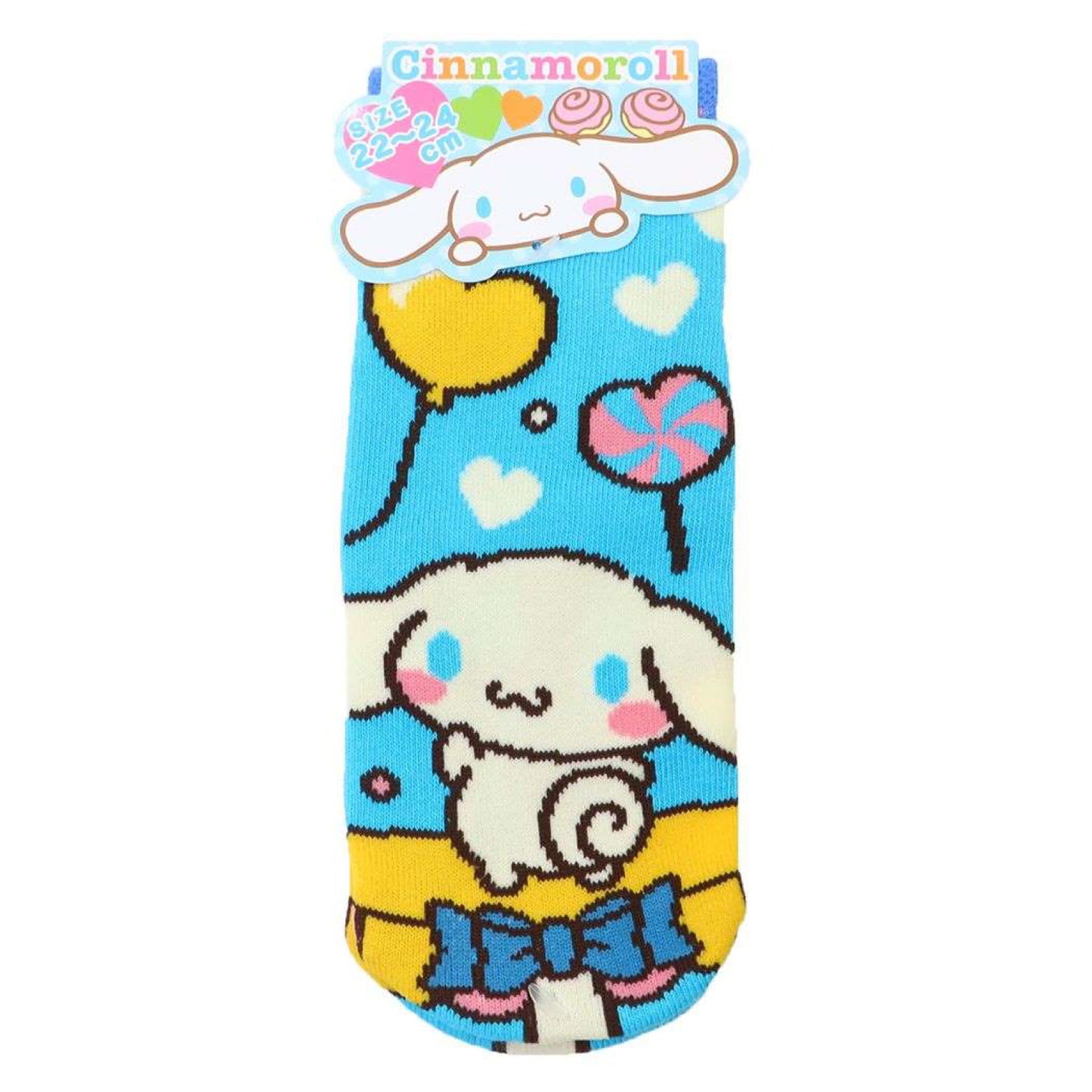 Sanrio Characters Retro Stage Jacquard Ankle Socks - Cinnamoroll