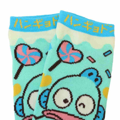 Sanrio Characters Retro Stage Jacquard Ankle Socks - Hangyodon