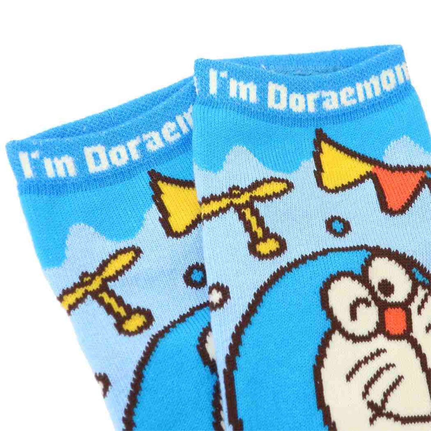 Sanrio Characters Retro Stage Jacquard Ankle Socks - I'm Doraemon