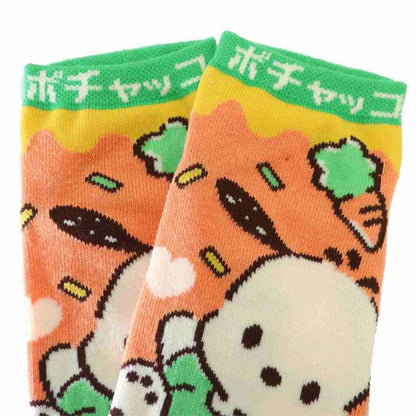 Sanrio Characters Retro Stage Jacquard Ankle Socks - Pochacco