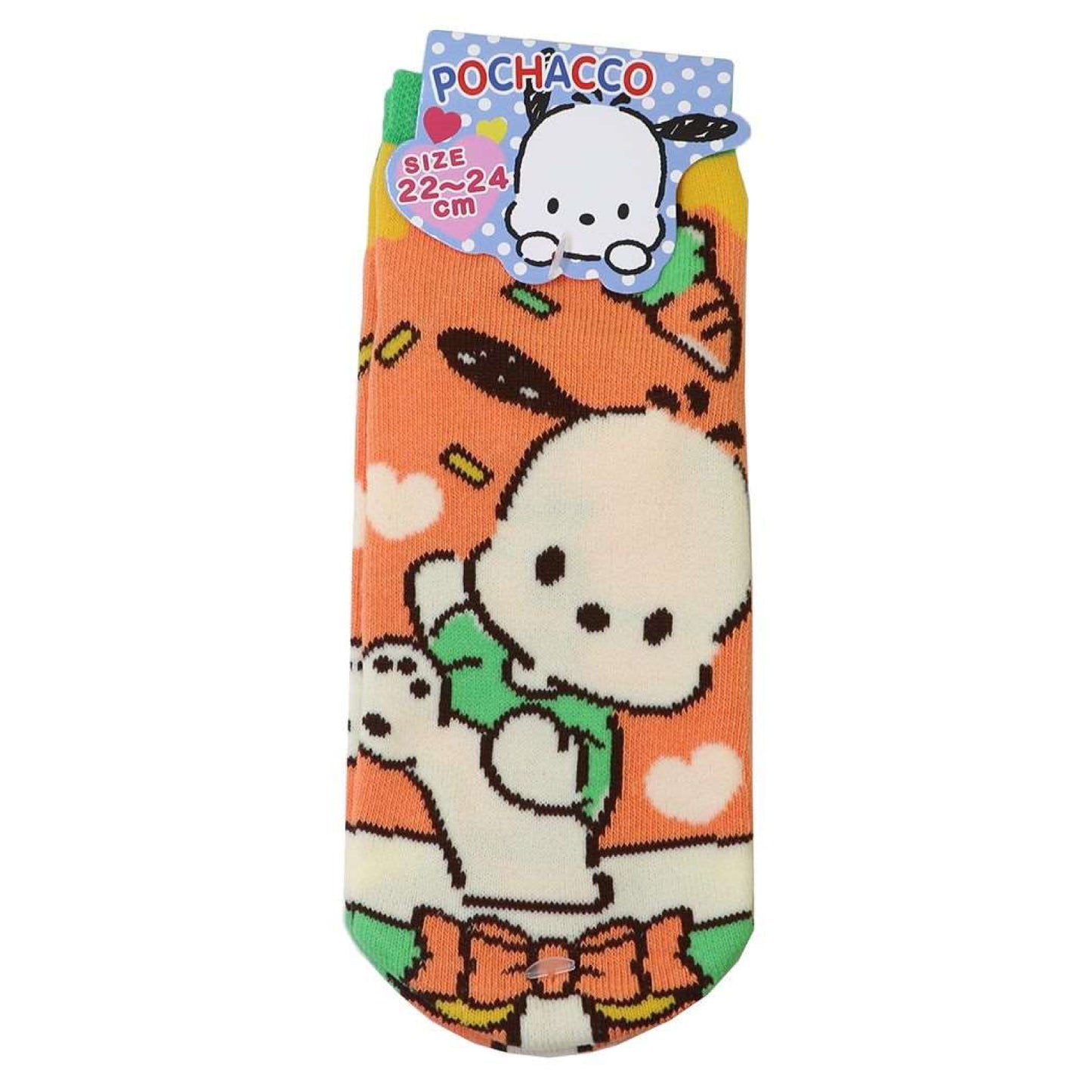 Sanrio Characters Retro Stage Jacquard Ankle Socks - Pochacco