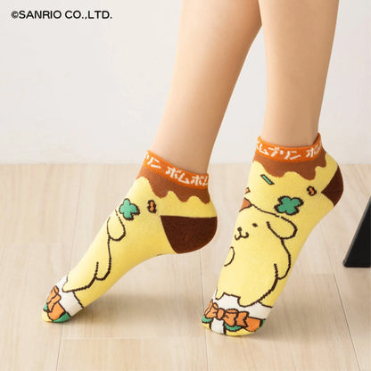 Sanrio Characters Retro Stage Jacquard Ankle Socks - I'm Doraemon