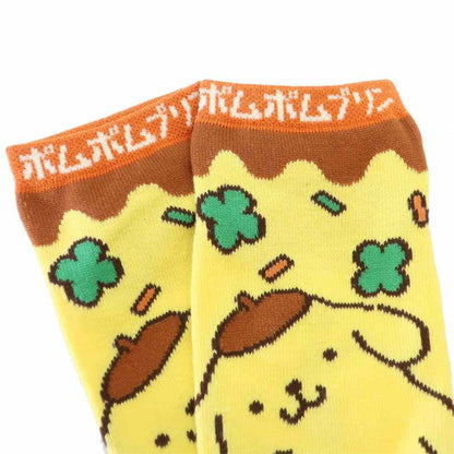 Sanrio Characters Retro Stage Jacquard Ankle Socks - Pompompurin