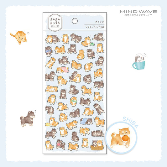 Mind Wave Mame Mame Baby Animal Stickers - Shiba