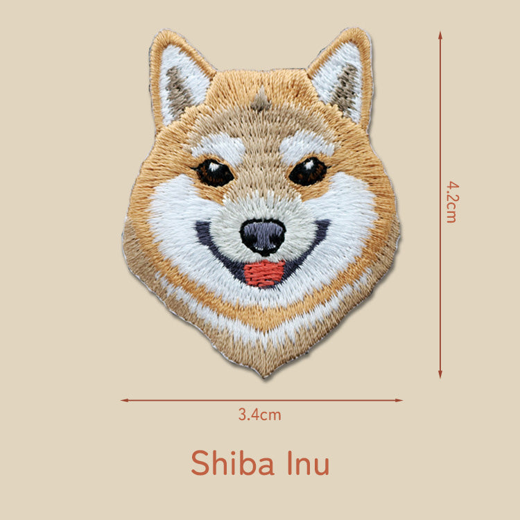 Dog Embroidery Sticker Patch - Shiba Inu