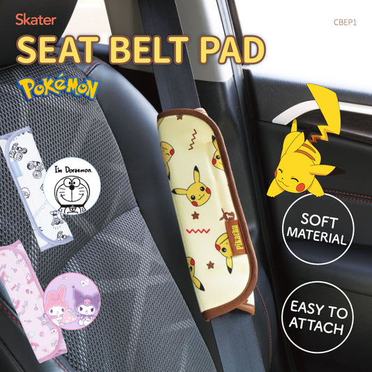 Skater Car Seat Belt Pad CBEP1 - Pokemon Pikachu