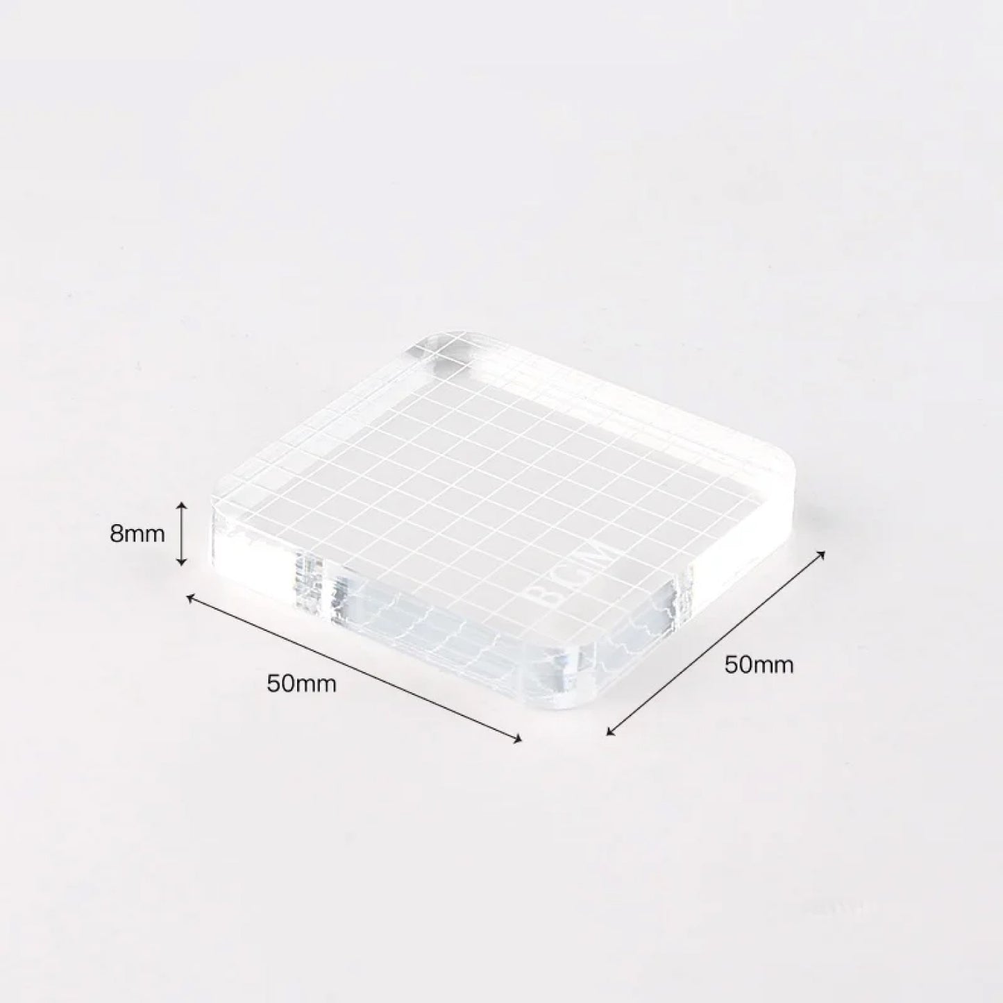 BGM  Acrylic Block for Clear Stamps - Square Small