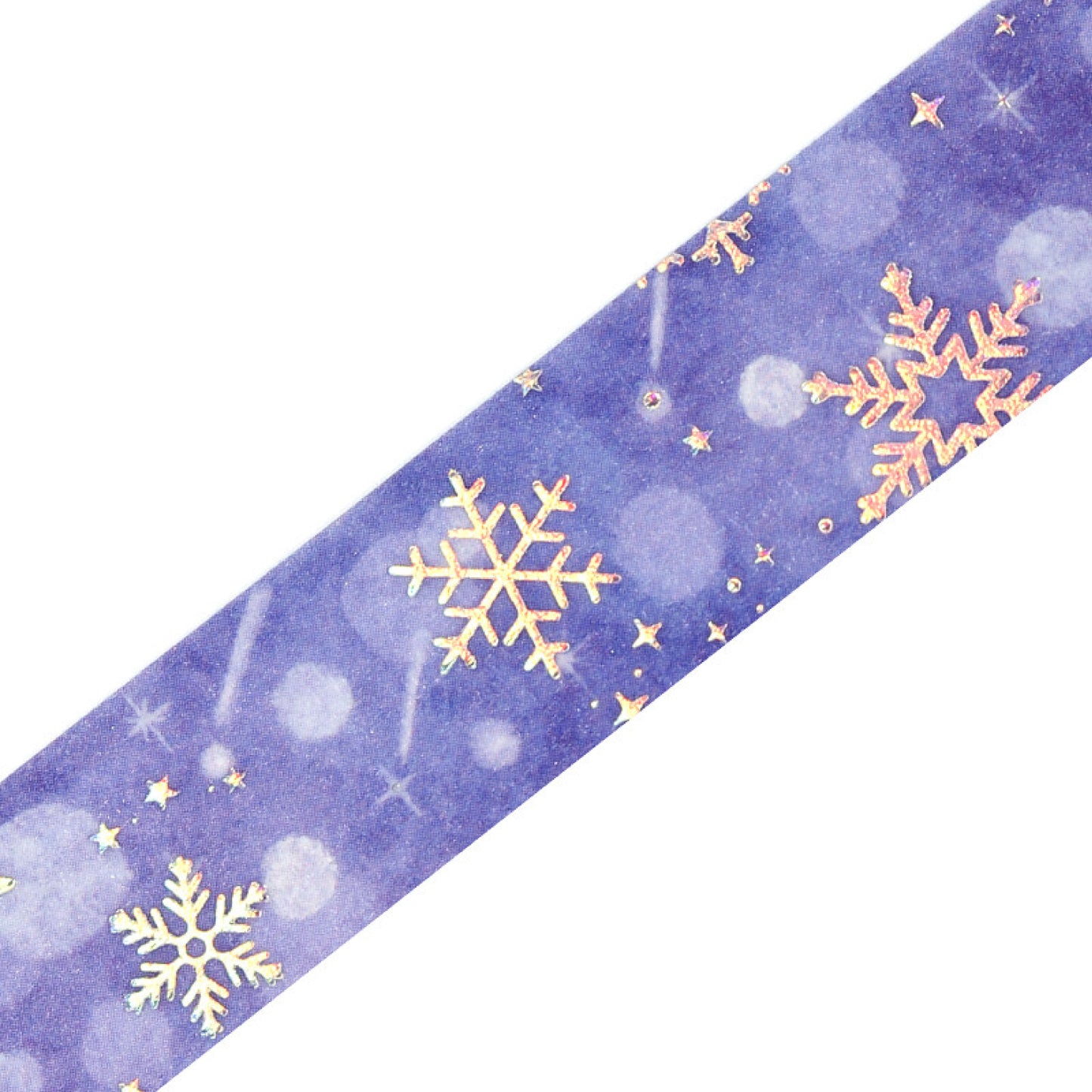 BGM Winter Exclusive Holographic Foiled Washi Tape 2024 Limited Edition 15mm - Snowflake