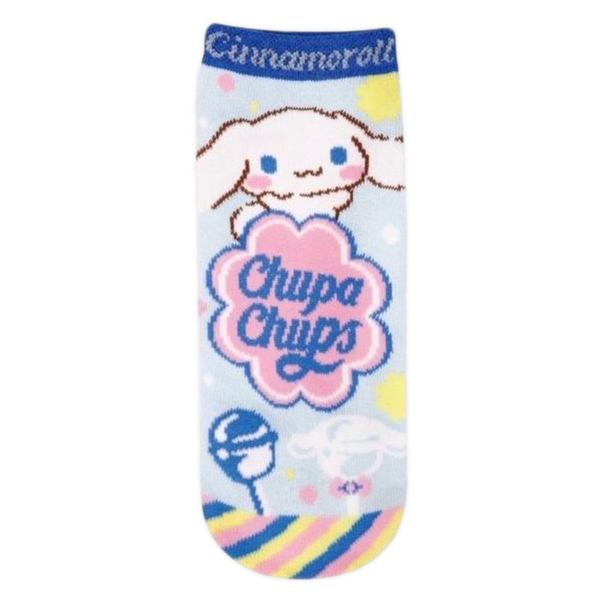 Chupa Chups x Sanrio Characters Jacquard Ankle Socks - Cinnamoroll