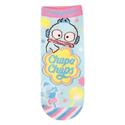 Chupa Chups x Sanrio Characters Jacquard Ankle Socks - Hangyodon