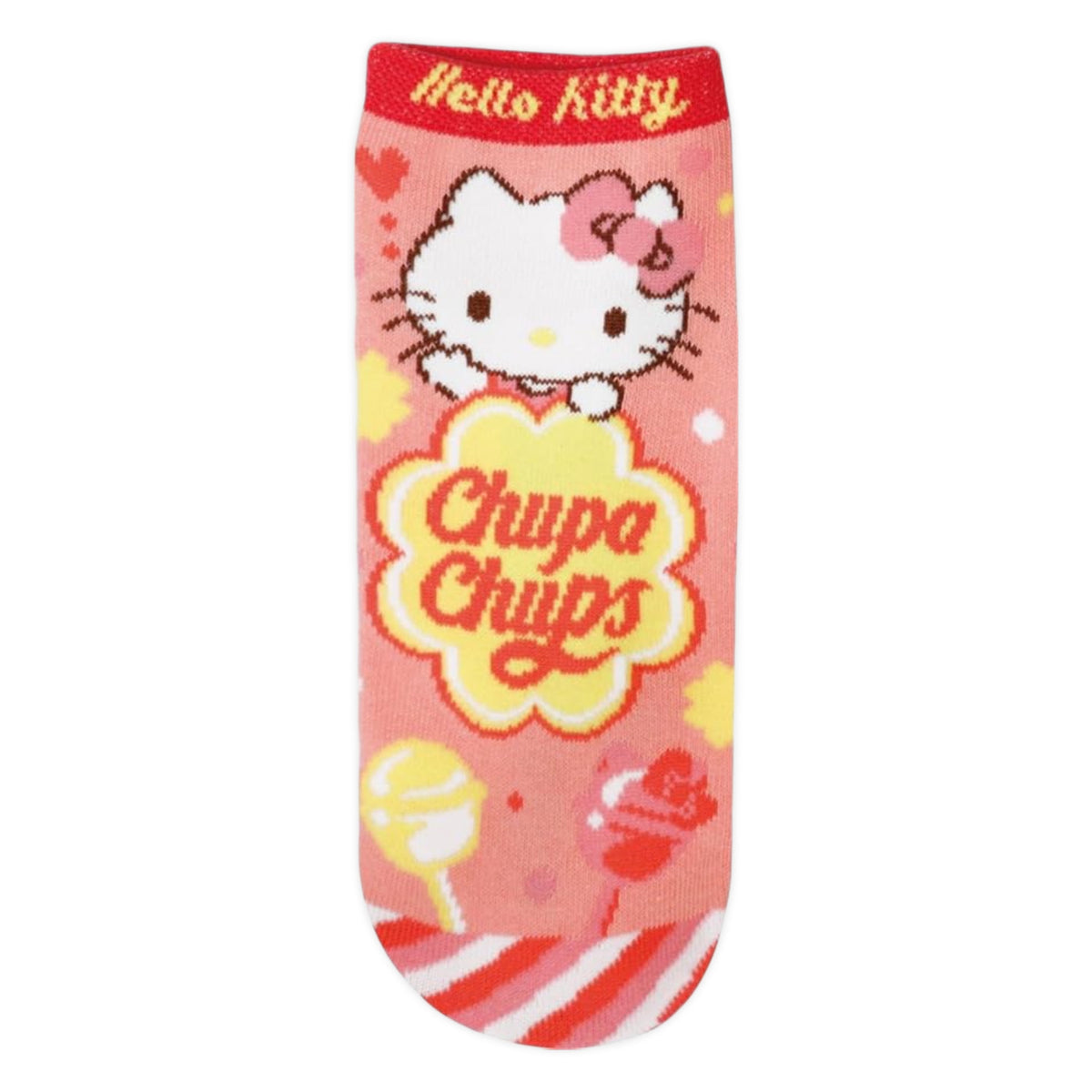 Chupa Chups x Sanrio Characters Jacquard Ankle Socks - Hello Kitty