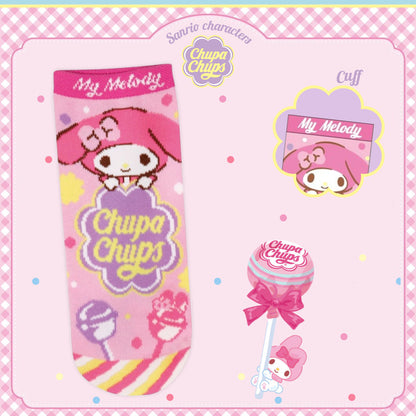 Chupa Chups x Sanrio Characters Jacquard Ankle Socks - My Melody