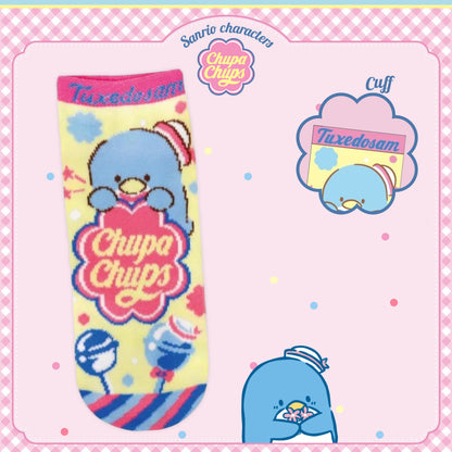 Chupa Chups x Sanrio Characters Jacquard Ankle Socks - Tuxedosam