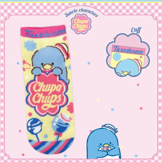 Chupa Chups x Sanrio Characters Jacquard Ankle Socks - Tuxedosam