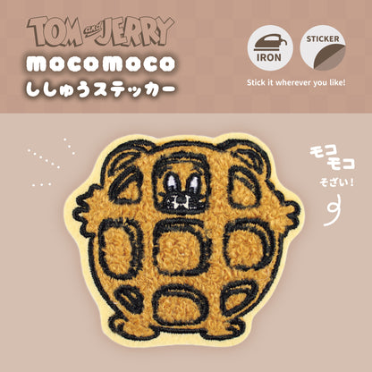 Tom & Jerry Moco Moco Fluffy Embroidery Sticker Patch - Jerry