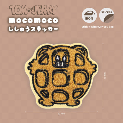 Tom & Jerry Moco Moco Fluffy Embroidery Sticker Patch - Jerry