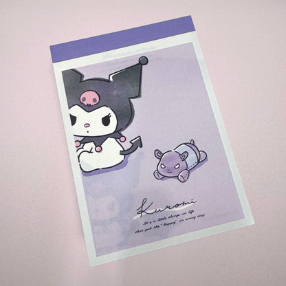 Sanrio Characters Mini Memo Pad - Kuromi Nuance