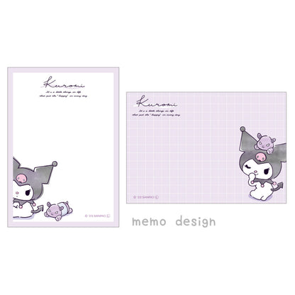 Sanrio Characters Mini Memo Pad - Kuromi Nuance