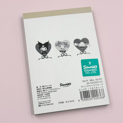 Sanrio Characters Mini Memo Pad - Ururu Gothic Lolita