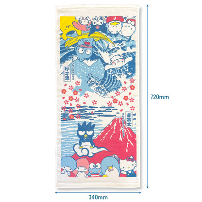 Sanrio Traditional Japanese Towel 34x72cm - Ukiyoe