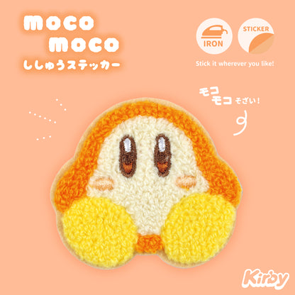 Kirby Moco Moco Fluffy Embroidery Sticker Patch - Waddle Dee