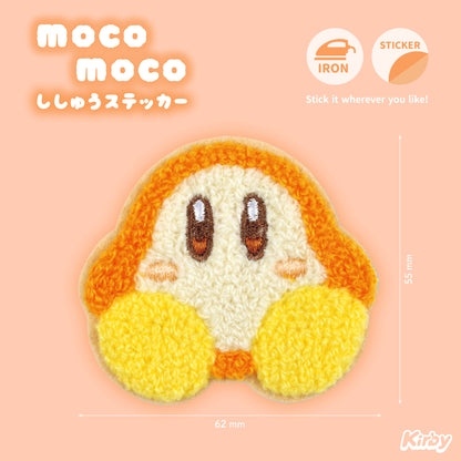 Kirby Moco Moco Fluffy Embroidery Sticker Patch - Waddle Dee