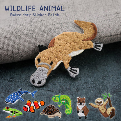 Wildlife Animal Embroidery Sticker Patch - Platypus