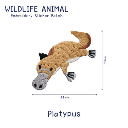 Wildlife Animal Embroidery Sticker Patch - Platypus