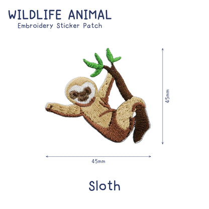 Wildlife Animal Embroidery Sticker Patch - Sloth