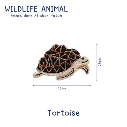 Wildlife Animal Embroidery Sticker Patch - Tortoise