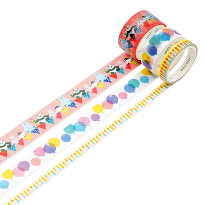 World Craft Hiyokkori Cute Animal Washi Tape - Chokkori Friends