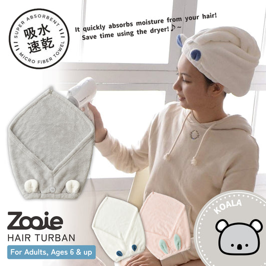 Cacari Zooie Hair Turban - Koala