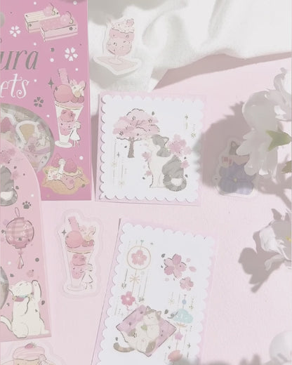 BGM Foiled Sakura Flake Stickers 2026 Limited Edition - Sakura Diary