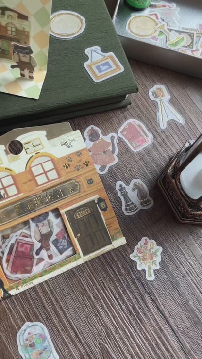 BGM Fantasy Shopping Arcade Foiled Flake Stickers - Confectionery Café