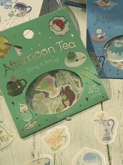 BGM Afternoon Tea Party Foiled Flake Stickers - Let's Dance