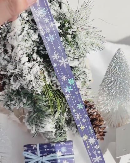 BGM Winter Exclusive Foiled Washi Tape 2025 Limited Edition - Snow Viewing Sleeper Train